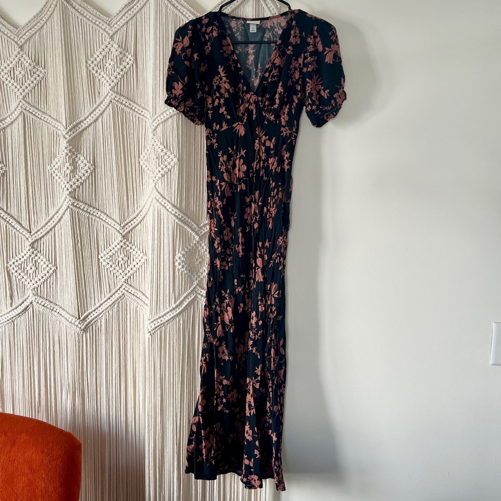 a new day Black Maxi Dress with Blush Floral Print - Picture 9 of 14